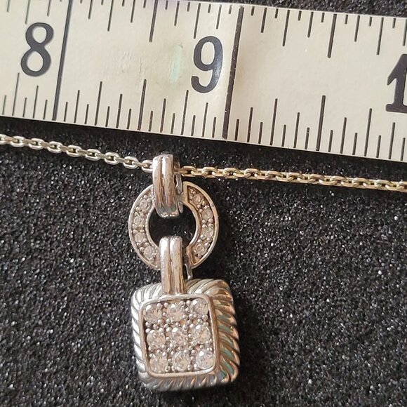 925 Sterling Silver Jewelry Set (Necklace + Earrings) - Picture 2 of 7